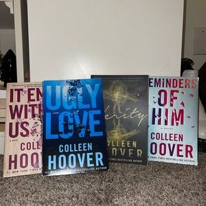 Colleen Hoover Book Set: IEWU, Ugly Love, Verity, Reminders of Him